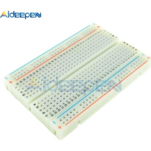 1Pcs 400 Points Solderless PCB Breadboard Universal Test Protoboard DIY Bread Board 400 Holes For Bus Test Circuit Board