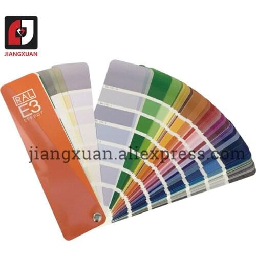 Ge RAL E3 E2 Semi-gloss Solid Color/High Gloss Metallic Color Card 490 RAL EFFECT Color