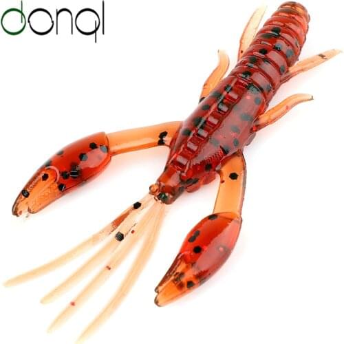 DONQL 20pcs Fishing Lure Silicone Wobbler Larva Soft Bait 50mm 0.6g Jigging Swimbait Artificial Worm Fishing Carp Lures Tools
