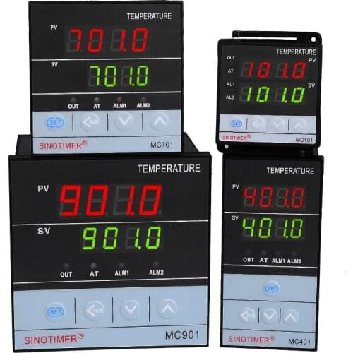 Temperature Controller PT100 K Thermocouple Input Digital PID thermostat SSR Relay Output for Heat Cool with Alarm Fahrenheit