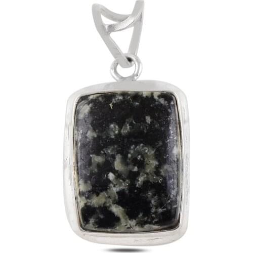 Silver 925 Sterling Natural Stone Pendant