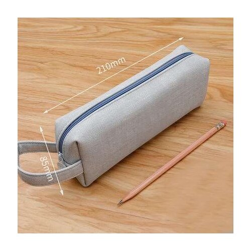 Pencil bag female simple small fresh student cute large capacity canvas pencil bag stationery pen