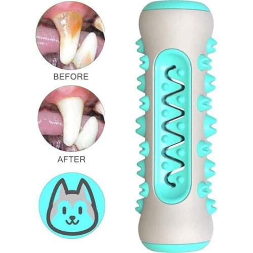 Dog ToothBrush Rubber Chew Toys Molar Tooth Cleaning Brush Stick Dogs Dental Care Toys For Medium Large Giant Dogs