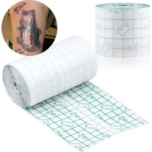 10M Roll Waterproof Tattoo Film Aftercare Bandages Sheet Protective Synthetic Skin Tattoo Adhesive Micropigmentation Accessories
