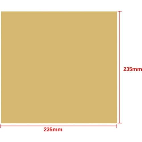 235x235MM Polyetherimide PEI Sheet with Adhesive Tape for Ender-3 3D Printer Build Surface Hot Bed Parts Accessories