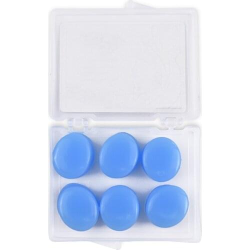 6Pcs/Box Anti-Noise Silicone Soft Swimming Sleep Earplugs Travel Sleep Noise Reduction Hearing Protection Quiet Learn Soundproof