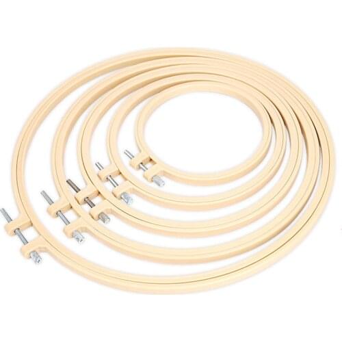 9-20CM Plastic Embroidery FrameRing DIY Embroidery Hoop Plastic Clip Frame for Embroidery Round Loop Cross Stitch Quilting