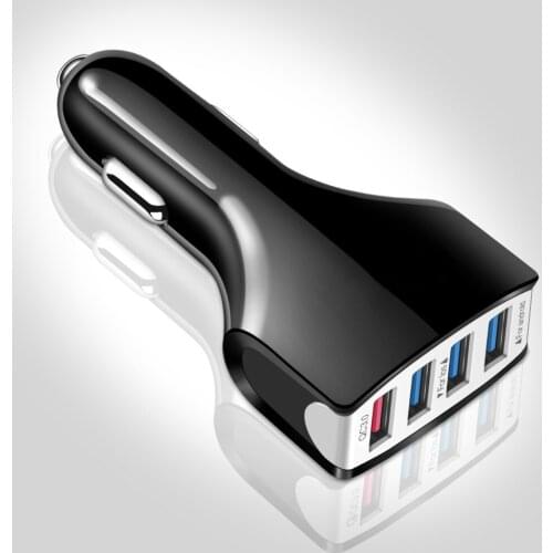 4 Port Quick Charge 3.0 Car Charger Fast charging phone Charger For iPhone 12 Pro Samsung Xiaomi Huawei Car Mobile phone Charger