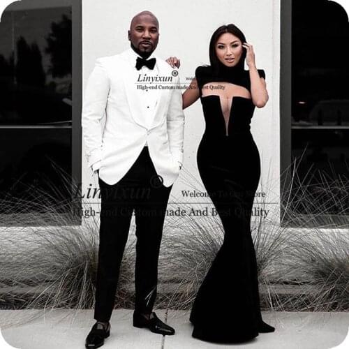 White Men Suit Men 2021 Wedding Suits For Men Bridegroom Custom Made Slim Fit Formal Tuxedo Groom Blazer Masculino Best Man Prom