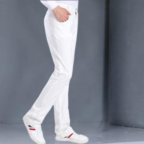 Mens Casual pants Imitation Linen pants Mens Plus size Cotton and Linen pants Mens loose Casual pants