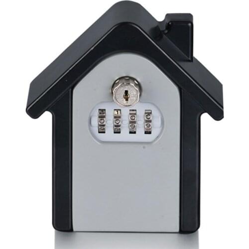 Metal Home Secure Card Storage Cases Lock Safe Box Password Key post box home guard decor