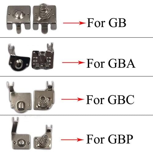 YuXi For Game Boy Color Game Console For GB GBC GBA GBP GBL Battery Terminals Spring Contacts Battery Holder Replacement