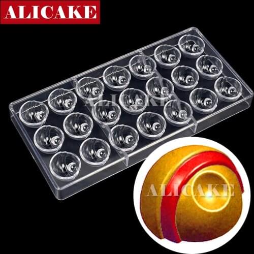 3D Chocolate Mold Polycarbonate Bell Form Tray Cake Decorating Baking Pastry Tools Christmas Food Mold For Chocolate Bakery