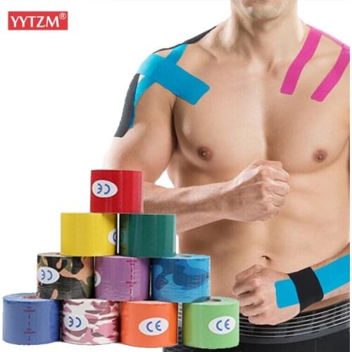 Kinesiology Tape Elastic Tape Kneepad for Muscle Pain Relief Exercise Recovery Football Fitness Basketball Protective Bandage