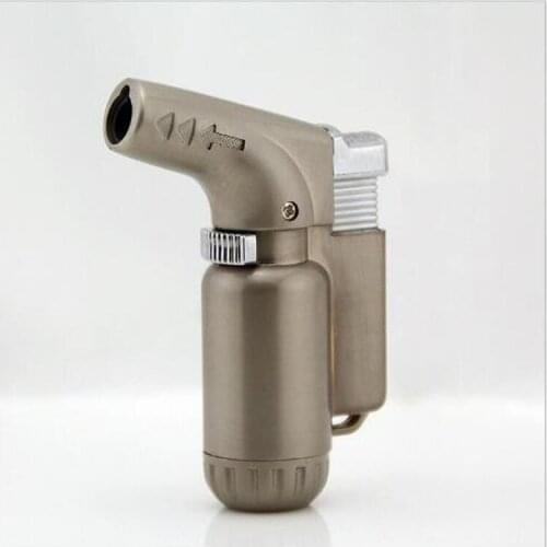 Creative Mini Spray Gun Torch Lighter Portable Kitchen Lighter Jet Flame Gas Lighter Cigar Cigarette Lighter Smoking Accessories