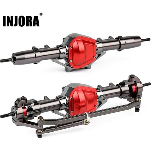 INJORA RC Car CNC Metal Front / Rear Axle for 1:10 RC Rock Crawler Car Axial SCX10