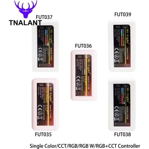 Mi Light Mi boxer FUT035 FUT036 FUT037 FUT038 FUT039 2.4G LED Controller Dimmer For Single Color CCT RGB RGBW RGB+CCT LED Strip