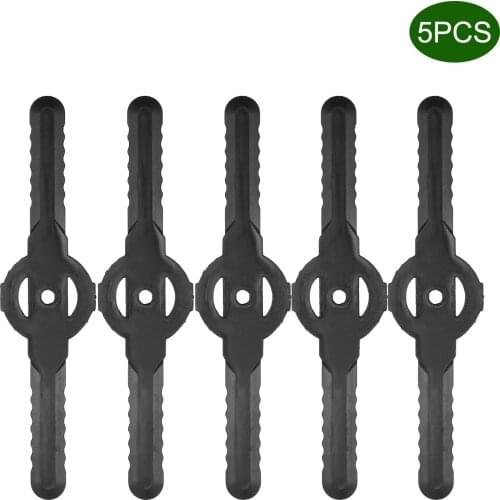 Plastic Lawn Mower Blade Grass Cutter Grass Trimmer Weeder Blade Replacement Mower Accessory for Garden Agriculture Use 5PC/Pack