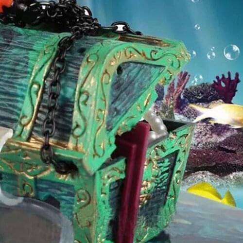 Diver Hunter Treasure Chest Underwater Landscape Ornament Cartoon Fish Tank Aquarium Landscaping Ornament Decoration