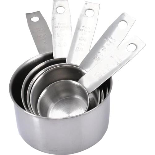 Practical Kitchen Measuring Cups Spoons Kit Set Quality Stainless Steel Measuring Spoons Tool for Baking Cooking Durable Multi