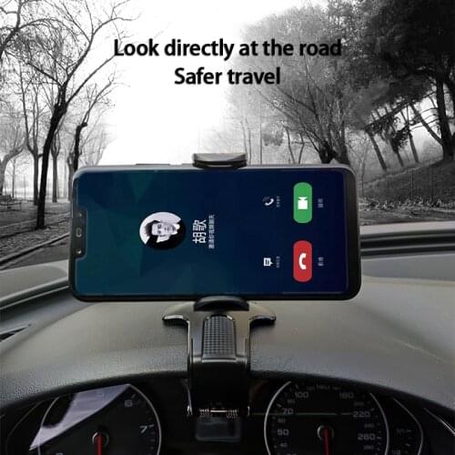 Dashboard Car Phone Holder 360 Degrees Adjustable Car Mobile Phone Bracket Rearview Mirror Sun Visor Mobile Phone Stands