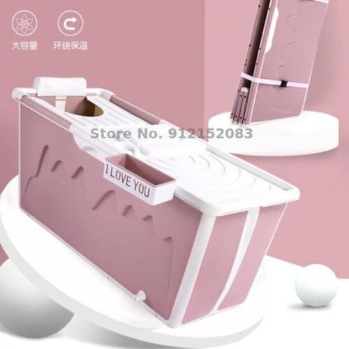 Net celebrity new plastic portable folding bath barrel bathing barrel small apartment bathtub full body bathtub