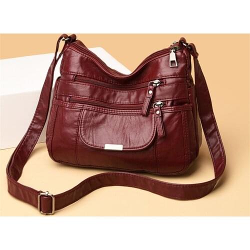 Waterproof Purse And Handbags Sac A Main Shoulder Crossbody Bags for Women High Quality Pu Leather Messenger Bag for Girls 2021