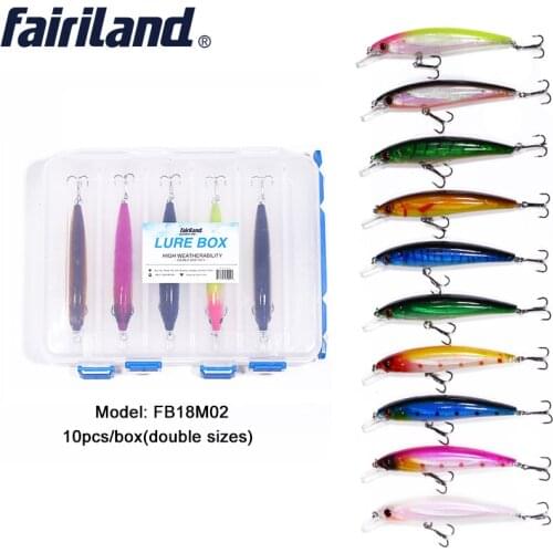 10pcs/lot Minnow Trout Wobbler Fishing Lure 11cm/4.3in 13.5g/0.48oz Minnow For Trolling Pesca Isca Artificial Bait Fishing Gear