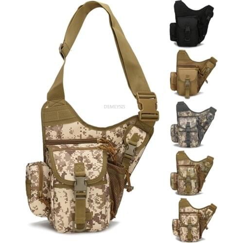 Military Tactical Waist Bag 800D Oxford Mens Outdoor Hunting Fishing Travel Bags Portable Trekking Hiking Camping Waist Packs