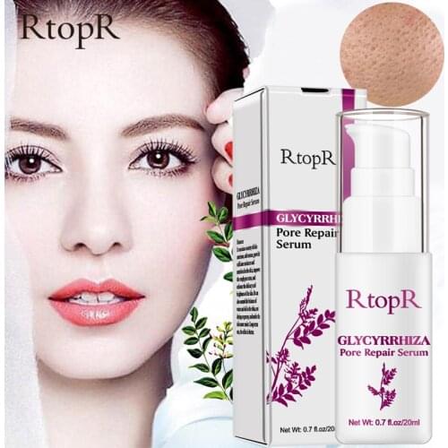 RtopR Glycyrrhiza Pore Repair Serum Refining Essence Anti Wrinkle Oil Control Smooth Pore Effective Skin Care