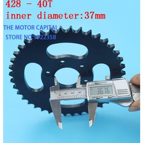 428 40t 37mm rear chain sprocket gear wheel plate fit Motorcycle ATV Quad Pit Dirt Bike