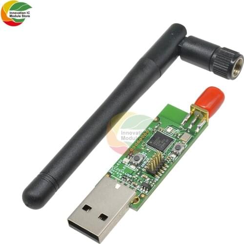 Ziqqucu BLE 4.0 Zigbee Sniffer Wireless Board Bluetooth Dongle Capture Module USB Programmer Downloader With External antenna
