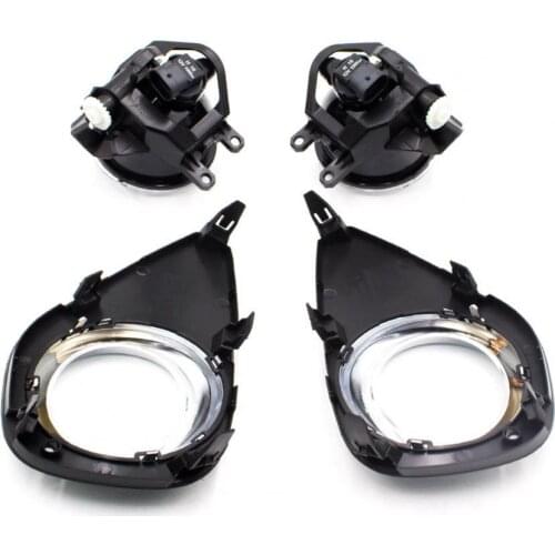 1 Pair 3000K Clear Fog Lights Driving Lamps for Toyota Yaris 2015 with Switch Car Professional Spared Parts