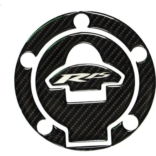 3D carbon fiber special fuel tank cap decal protector sticker for Yamaha YAMAHA YZF-R15 r15