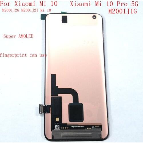 6.67"For Xiaomi Mi 10 M2001J2G Lcd screen display Touch Glass Digitizer Full Pantalla For xiao mi mi 10 pro screen Amoled