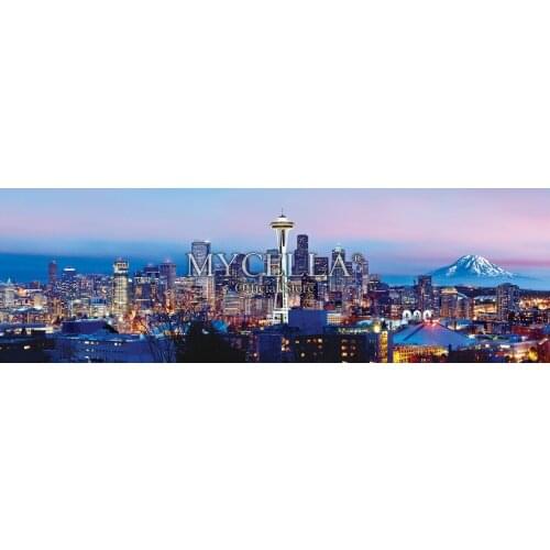 5d Diy Diamond Painting Cityscape Seattle Mosaic Cross Stitch Diamond Embroidery Architecture landscape Rhinestone Home Decor