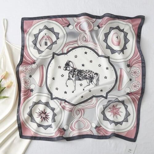 KOI LEAPING horse printing decorative shield sunscreen scarf multifunctional fashion can retro hairband scarf literary