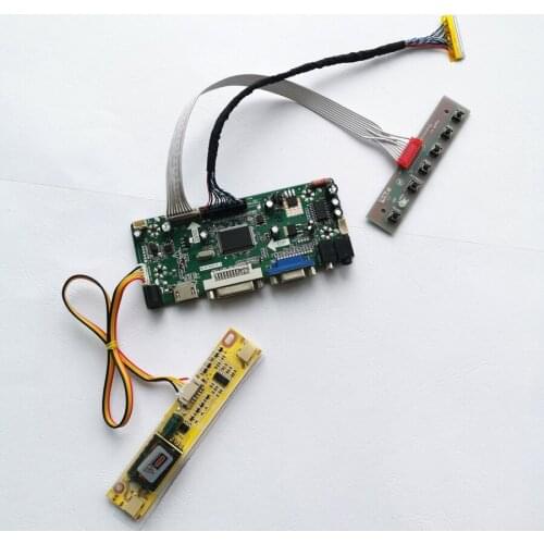 For M215HW01 M215HW03 1920*1080 21.5" VGA+DVI LVDS 30-Pin with Inverter 2CCFL M.NT68676 LCD display controller card DIY kit