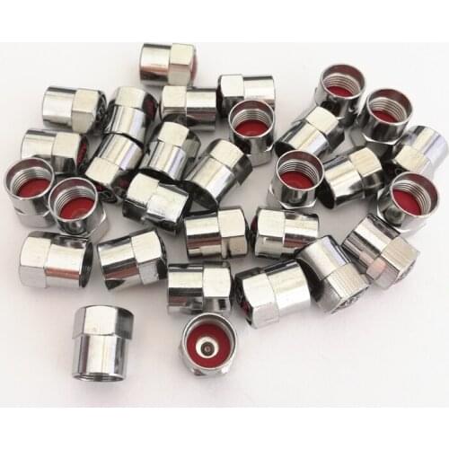 4Pcs/Set Automobile tire valve cap with Copper chrome material Dust Covers Skull for Car/Motorcycle Air Leakproof and Protection