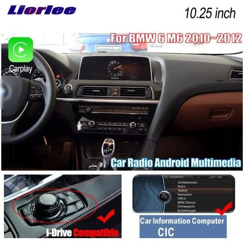 Liorlee For BMW 6 M6 2010-2012 Car HD Screen Radio Android Multimedia Player GPS Navigation System DVR Driving Video Recorder