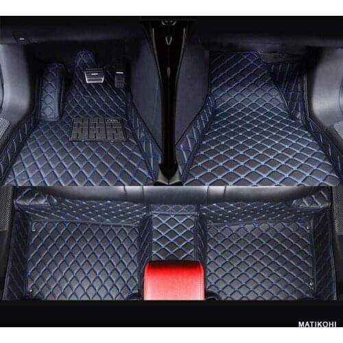 MATIKOHI Custom car floor mats for smart fortwo forfour forjeremy car-styling Custom auto floor mats Purple/red/blue