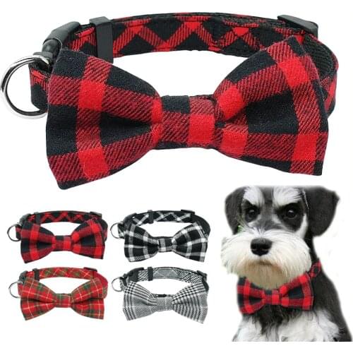 Fashion Bowtie Puppy Dog Collar Gentleman Bowknot Kitten Cat Collars Adjustable For Small Medium Cats Dogs Chiahuahua
