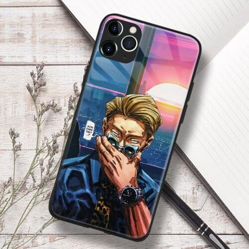 Jujutsu Kaisen Nanami Kento Anime Soft TPU Glass Phone Case for IPhone SE 6s 7 8 Plus X Xr Xs 11 12 Mini Pro Max Samsung