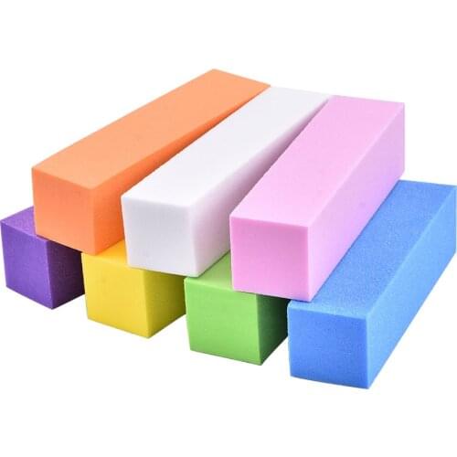 10Pcs Nail Art Block Set Four-sided Polishing Strip Block Repairing Sponge Nail Buffers File Professional Manicure Pedicure Tool