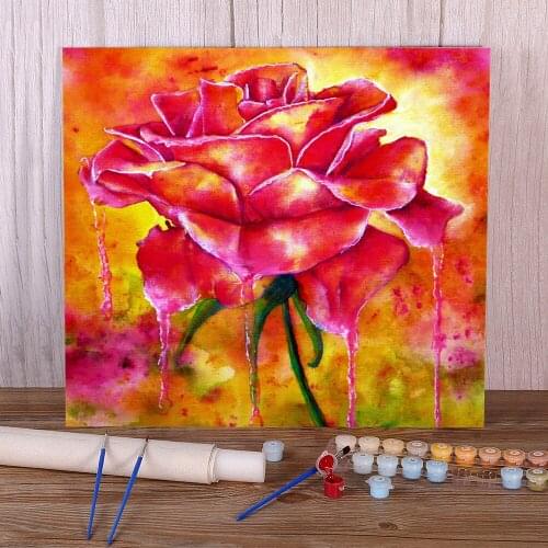 Natural Scenery Love DIY Paint By Numbers Complete Kit Acrylic Paints 40*50 Paiting By Numbers Wall Paintings Handiwork