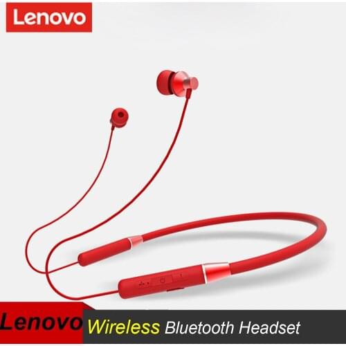 Lenovo Earphone Bluetooth5.0 Wireless Headset Magnetic Neckband Earphones IPX5 Waterproof Sport Earbud with Noise Cancelling Mic