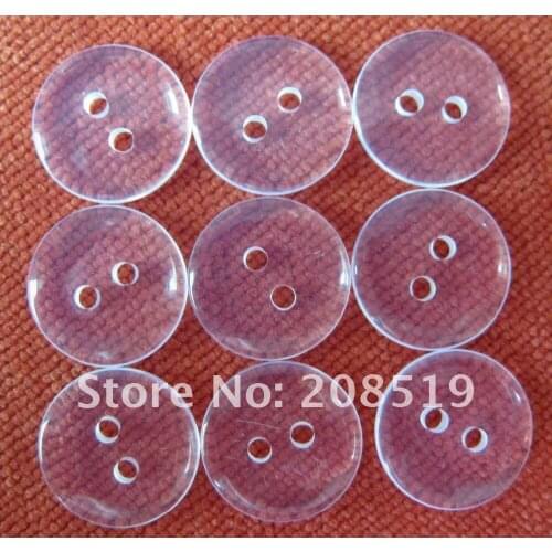 NB0053 Wholesale Multisizes Transparent color shirt buttons 1000pcs Round Bread resin buttons for garment sewing supplies
