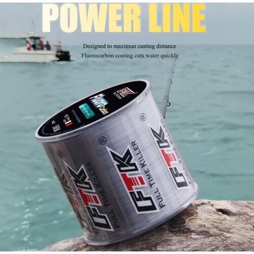 Newly 500m Nylon Fishing Line Carbon Surface Super Strong Pull Cut Water Quickly Wear Resistant Bite Resistant Fishing Line