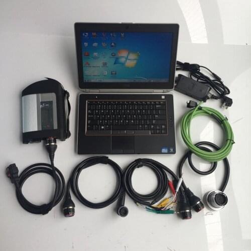 Mb star c4 hdd newest software 2020.12 with laptop e6420 i5 cpu diagnose for car and truck ready to use best quality
