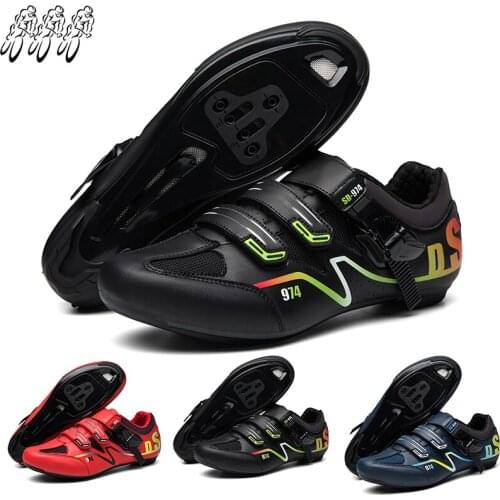 Professional Cycling Shoes Mens Self-Locking Road Cycling Shoes Outdoor Sports Sapatilha Ciclismo Non-Slip Mountain Cycling Sho